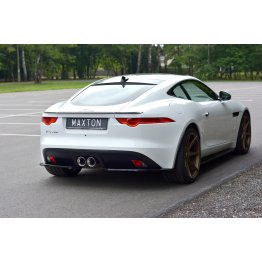 Накладки сплиттеры боковые на задний бампер на Jaguar F-Type